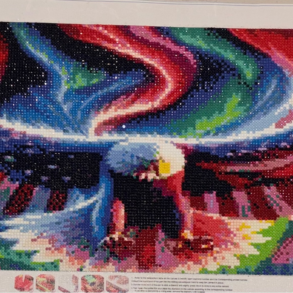 Vibrant Abstract Diamond Art